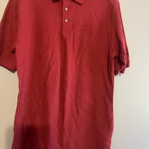 Carhartt Deep Red Polo Shirt Size Medium